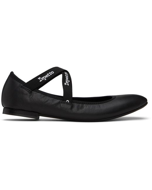 Ballerines de style chaussure charles ix joana es Repetto en coloris Black