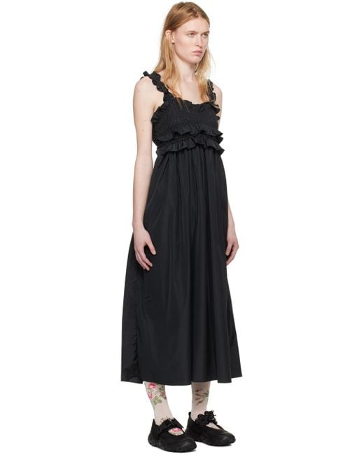 CECILIE BAHNSEN Black Giovanna Midi Dress