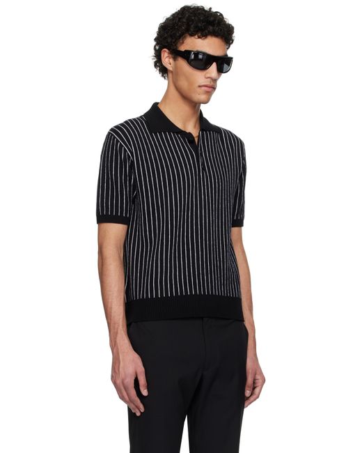 ERNEST W. BAKER PIN STRIPE POLO