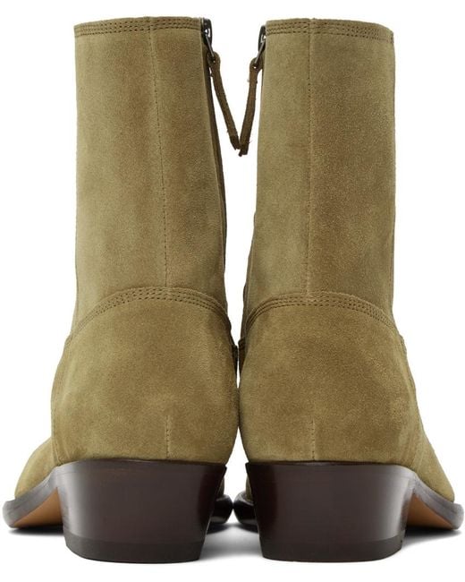 Isabel Marant Green Taupe Delix Boots for men