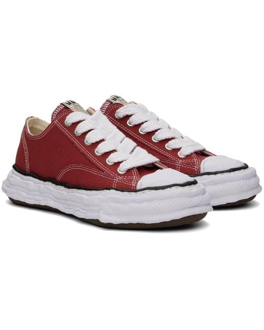 Maison Mihara Yasuhiro Miharayasuhiro Red Peterson 23 Sneakers for