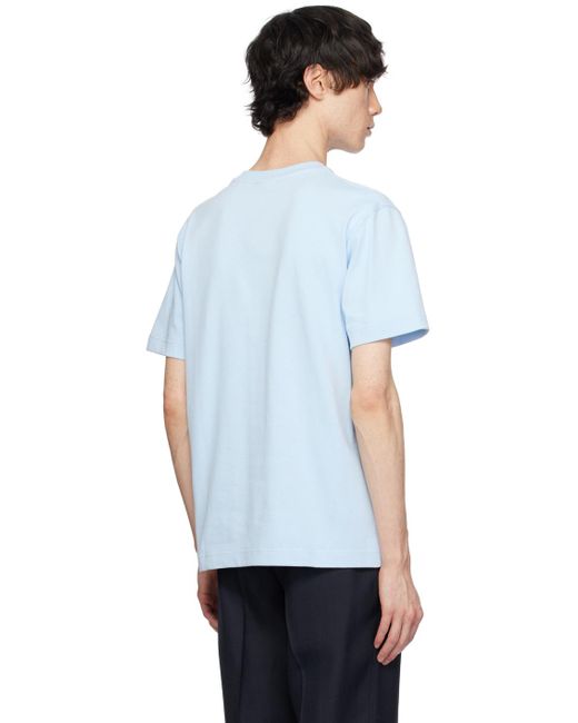 メンズ Jacquemus ブルー Le T-shirt Gros Grain Tシャツ Blue