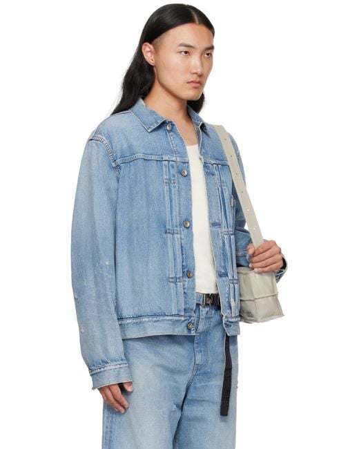 Sacai Blue Beyondexx Denim Jacket for men