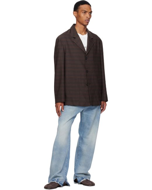 MM6 by Maison Martin Margiela Black Check Blazer for men