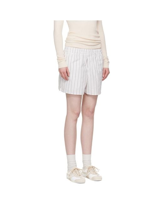 AMI Black Cotton Elasticated Shorts