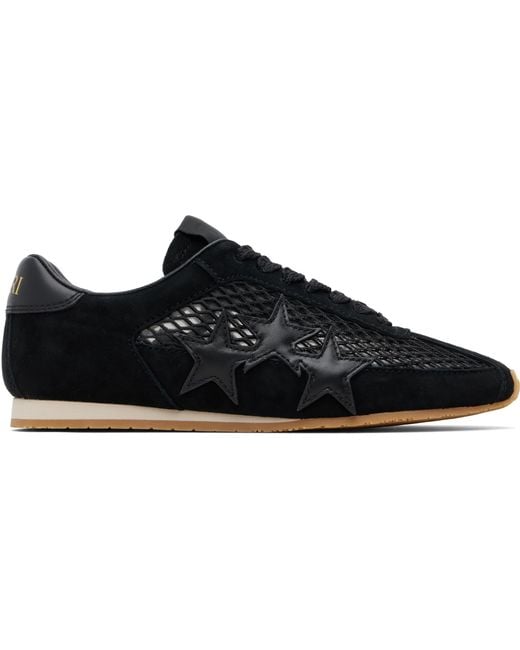 Amiri Women's Black Mesh Pacific Flat Sneakers