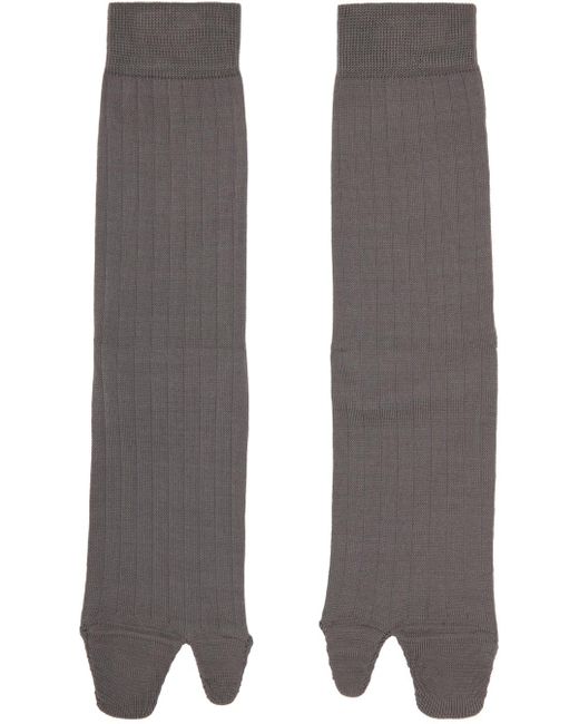 Maison Margiela Gray Tabi Socks for men