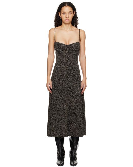 Beaufille Black Ariel Midi Dress