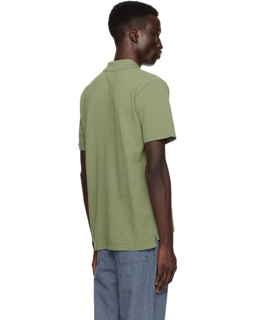 Universal Works Green Vacation Polo for men