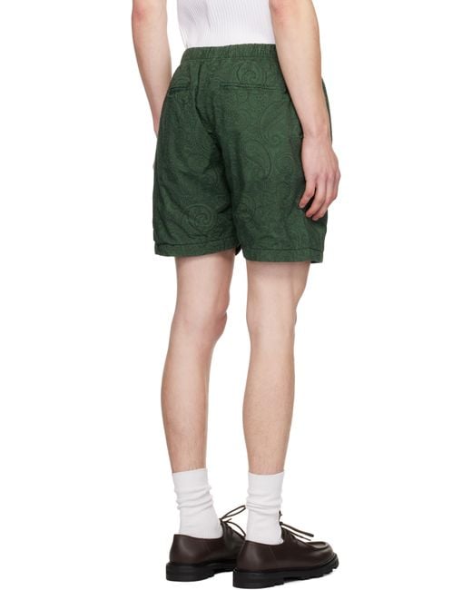 メンズ Pilgrim Surf + Supply グリーン Morris ペイズリー ショートパンツ Green