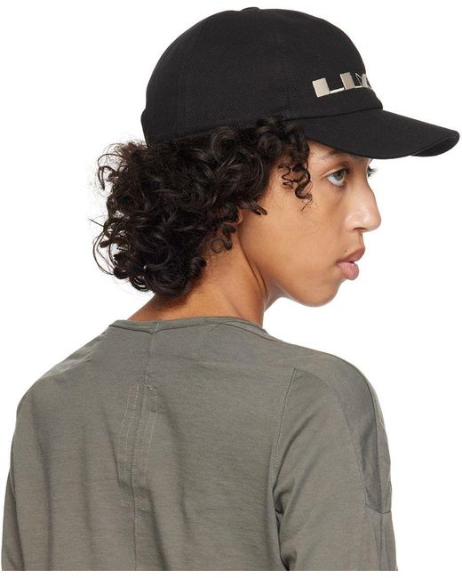 Rick Owens DRKSHDW Black Embroidered Denim Cap in Gray | Lyst