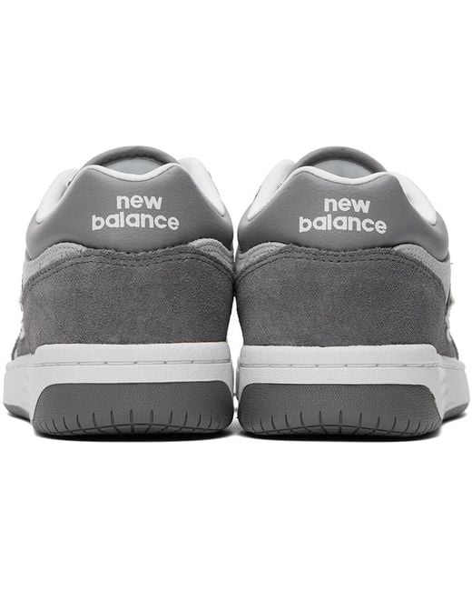 New Balance Black Gray 480 Sneakers