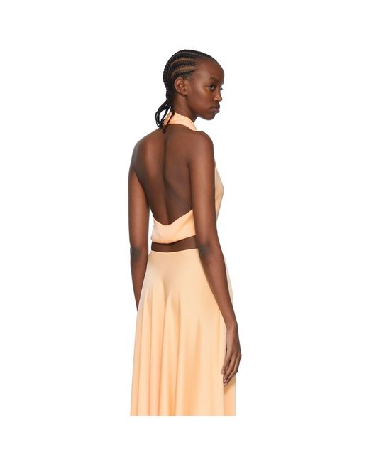 Rosetta Getty Black Orange Polyester Camisole