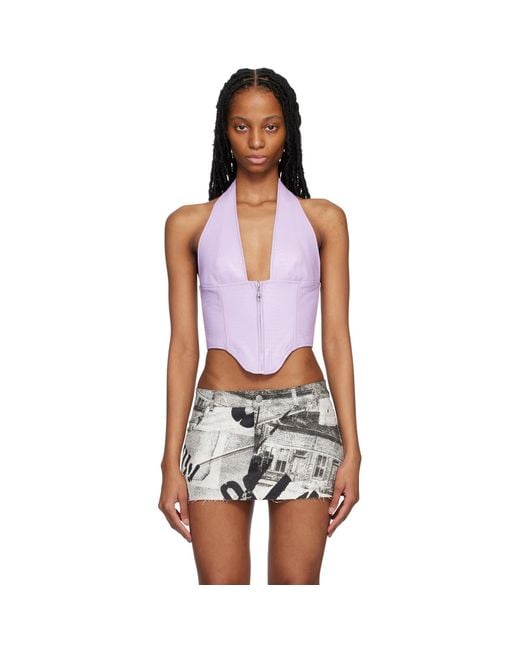 Miaou Black Purple Hannah Jewett Edition Mara Corset