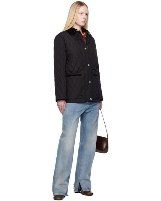 Blouson Matelassé Broadway Noir En Nylon Burberry en coloris Black
