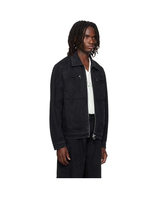 Casablanca Black Monogram Jacket for men