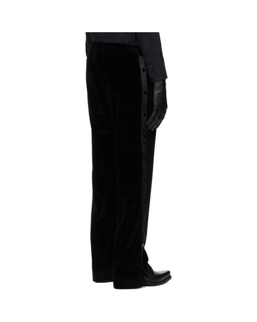 Ernest W. Baker Black Warm-Up Trousers for men