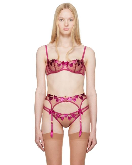 Agent Provocateur Red Liliya Bra