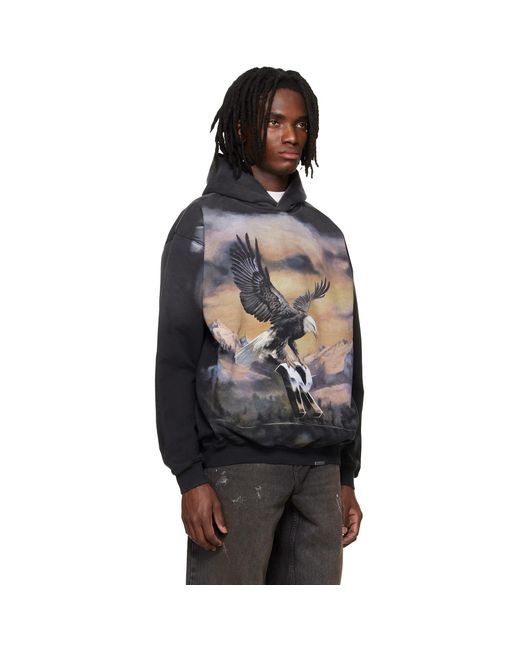 Pull À Capuche Chrome Flight Noir Represent pour homme en coloris Black