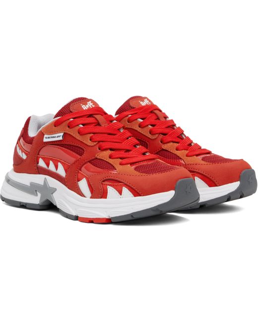 A Bathing Ape Red Shark Sta Korea M1 Sneakers for men