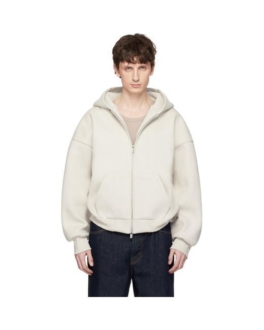 Seventh White Off- V2 Zipped Hoodie for men