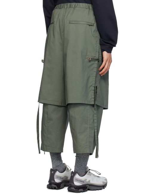 Pantalon étagé vert F/CE pour homme en coloris Green