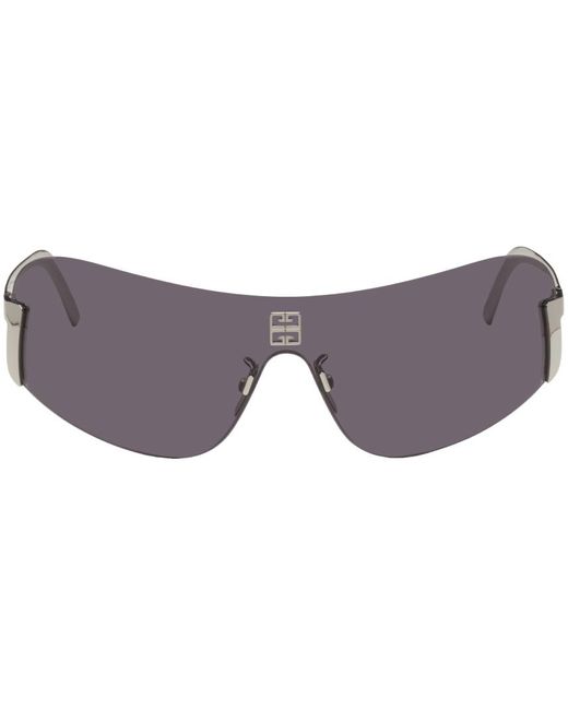 Givenchy Black Silver Rimless Sunglasses