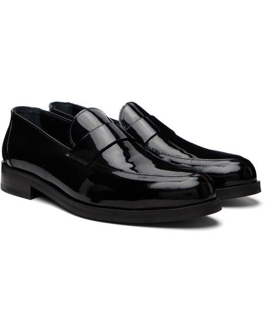 Ernest W. Baker Black Leather Loafers for men