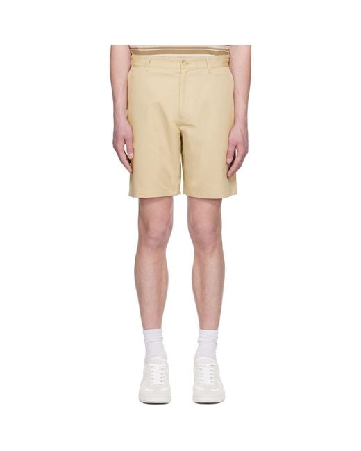 Maison Kitsuné Natural Casual Shorts for men