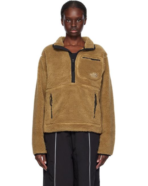 The North Face Multicolor Tan Extreme Pile Sweatshirt
