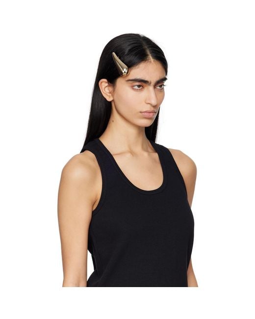 Bottega Veneta Black Drop Barrette