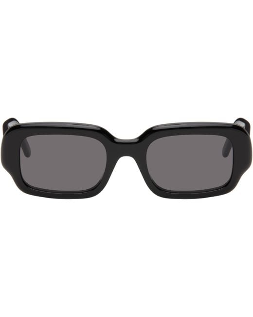 Loewe Black Rectangular Slim Sunglasses for men