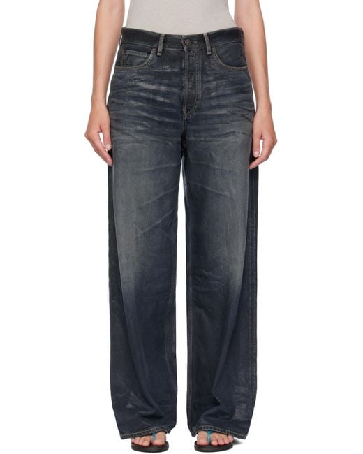 Acne Black Loose Fit 1981 Jeans