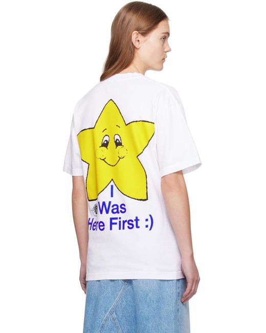 ONLINE CERAMICS White 'look At The Stars' T-shirt