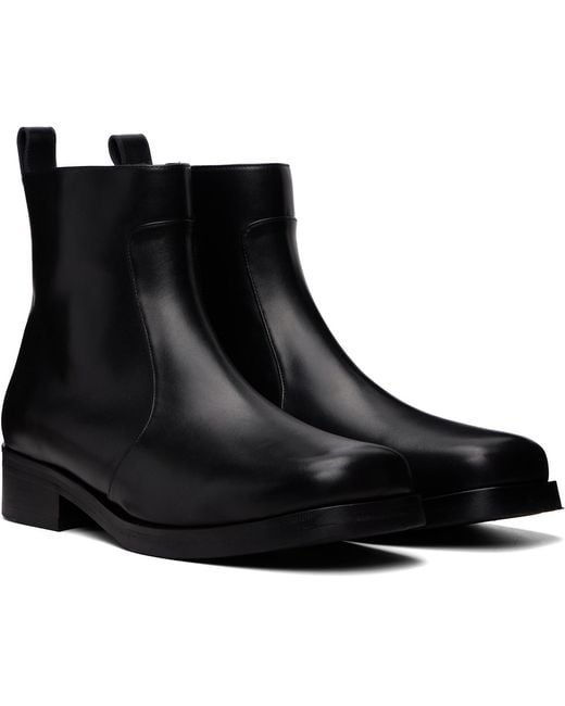 Studio Nicholson Black Square Boots for men