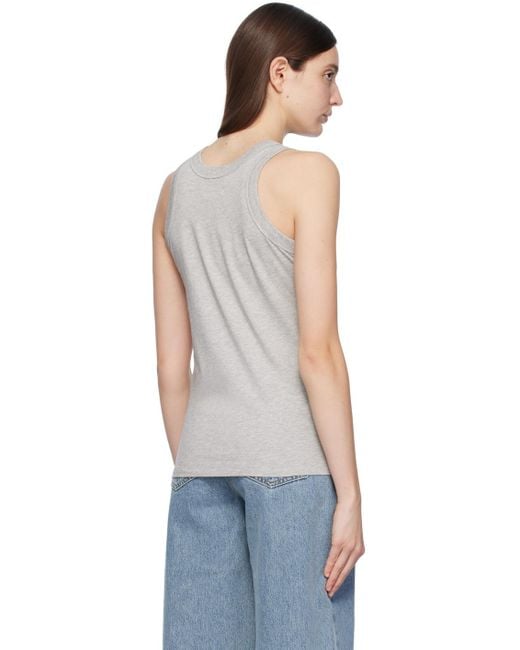 Loulou Studio Black Gray Poso Tank Top