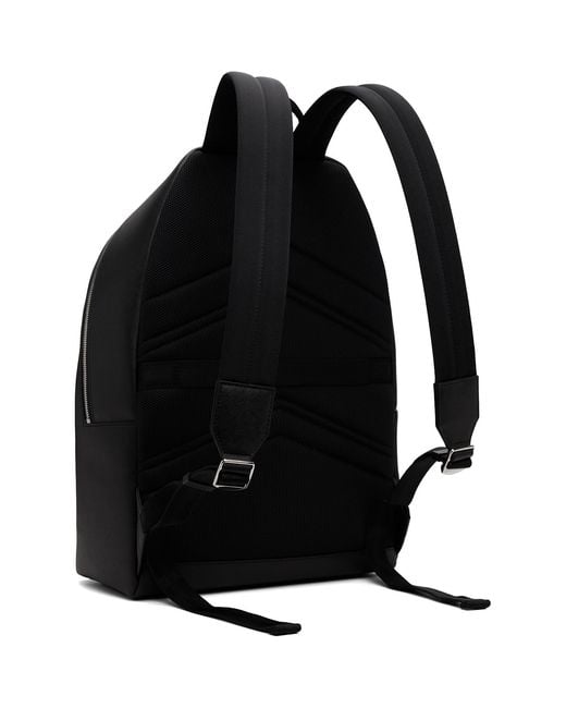 Boss Black Structured Logo Lettering Backpack for men