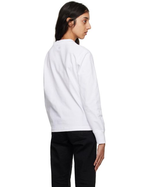 AMI White Ami De Coeur Organic-cotton T-shirt - Unisex - Cotton