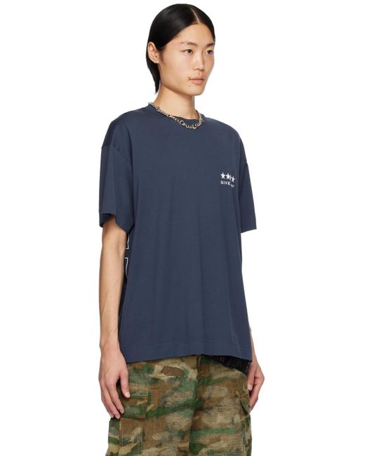 Givenchy Blue Navy 4g T-shirt for men