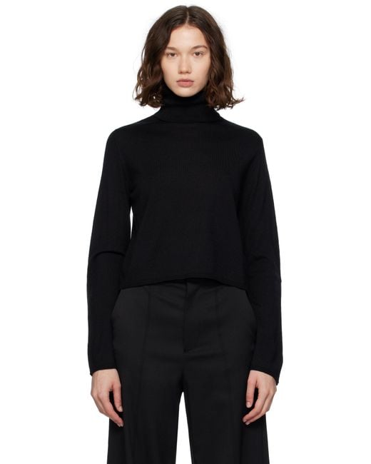 MM6 by Maison Martin Margiela Black Knitted Turtleneck