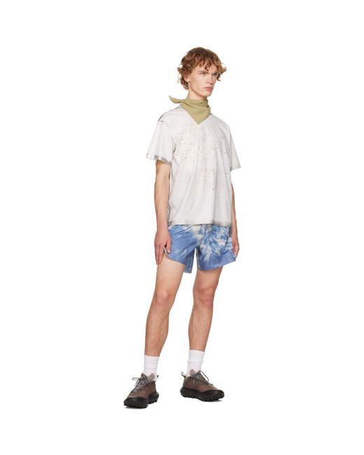 Satisfy White Mothtech Running T‑Shirt for men
