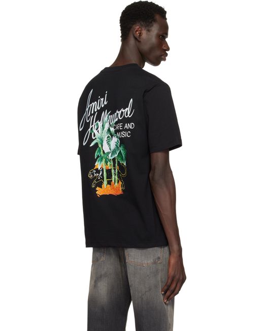 メンズ Amiri ブラック Hollywood' Tシャツ Black