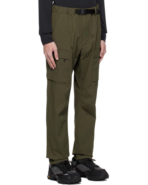 Goldwin Green Win Belted Cargo Pants for men