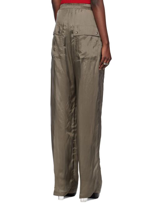 Pantalon de détente geth gris à glissière bela Rick Owens en coloris Black