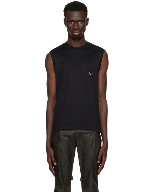 メンズ Mugler ブラック Pierced タンクトップ Black