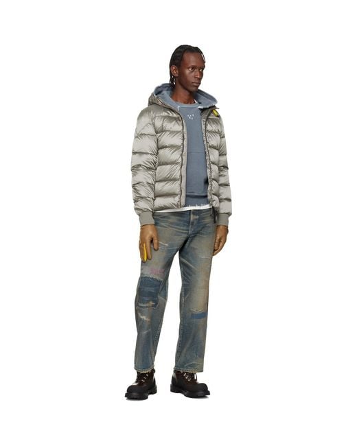 Parajumpers Gray Pharrell Hooded Down Jacket for men