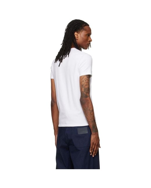 Tom Ford White V-Neck T-Shirt for men
