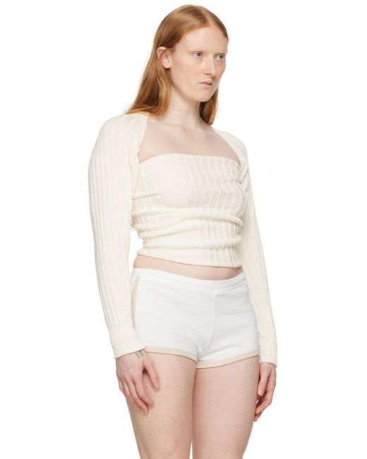 GIMAGUAS White Off- Miss Mangas Sweater