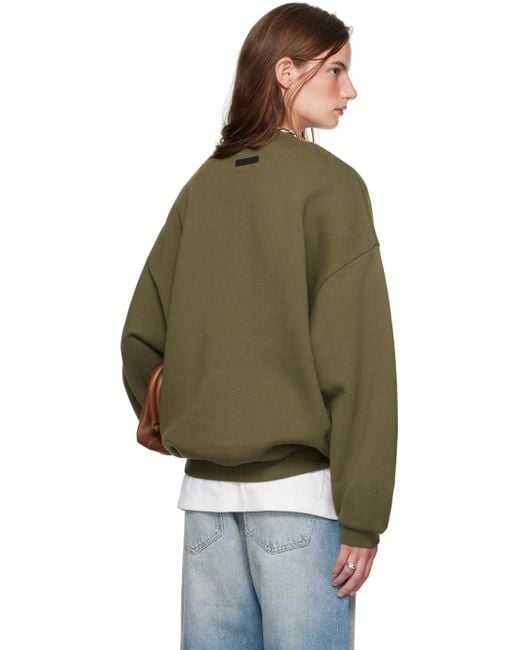 Fear Of God Green Khaki Crewneck Sweatshirt