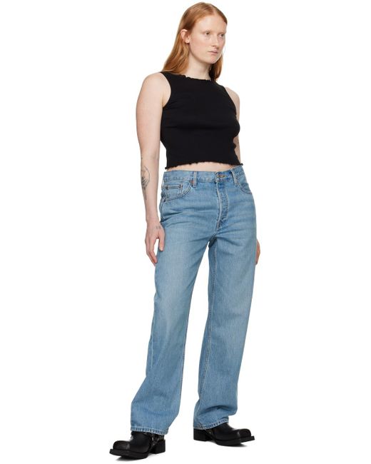 Re/done Blue Loose Longish Jeans
